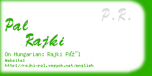 pal rajki business card